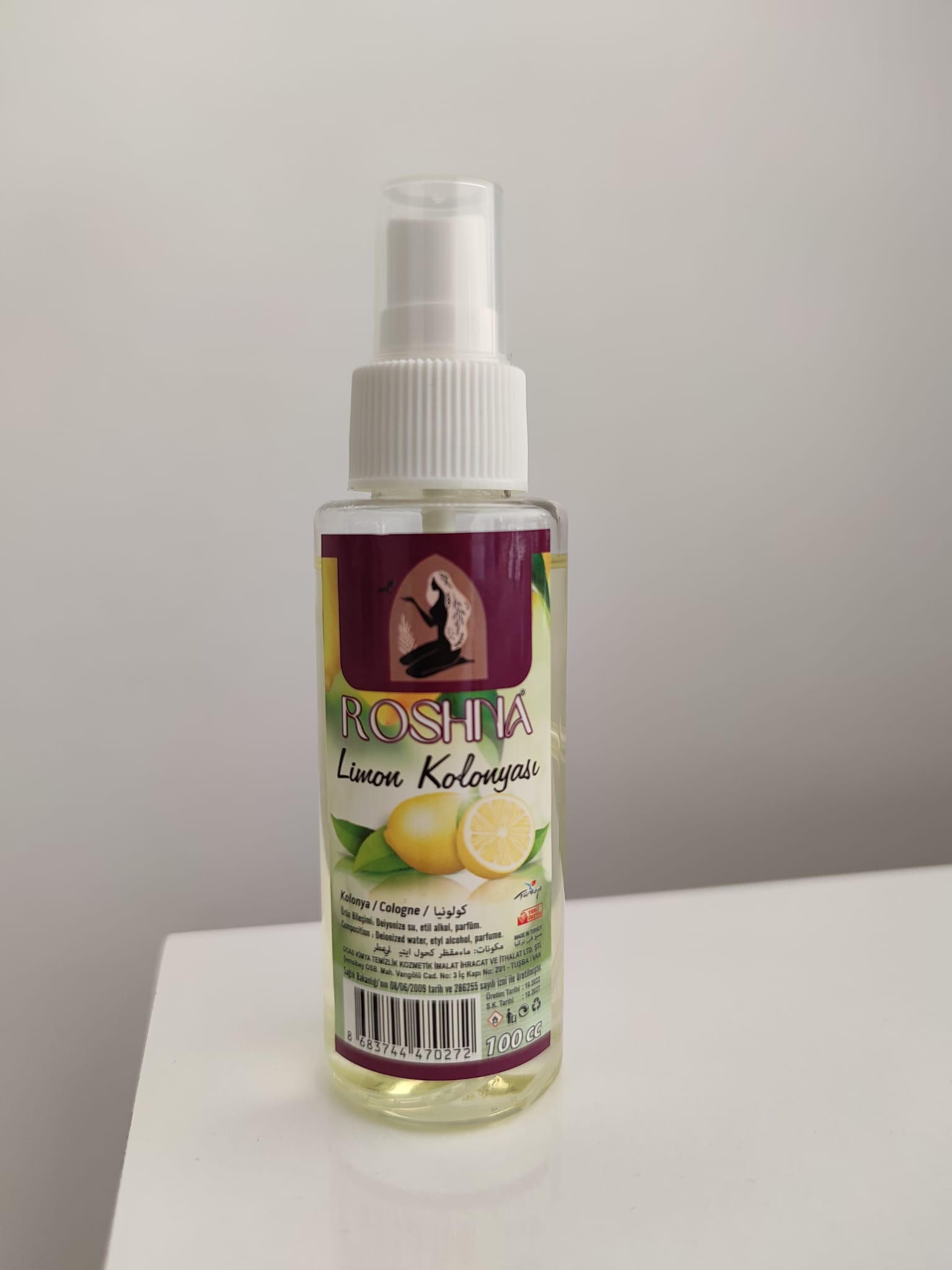 Roshna Kolonya Limon 100 ML