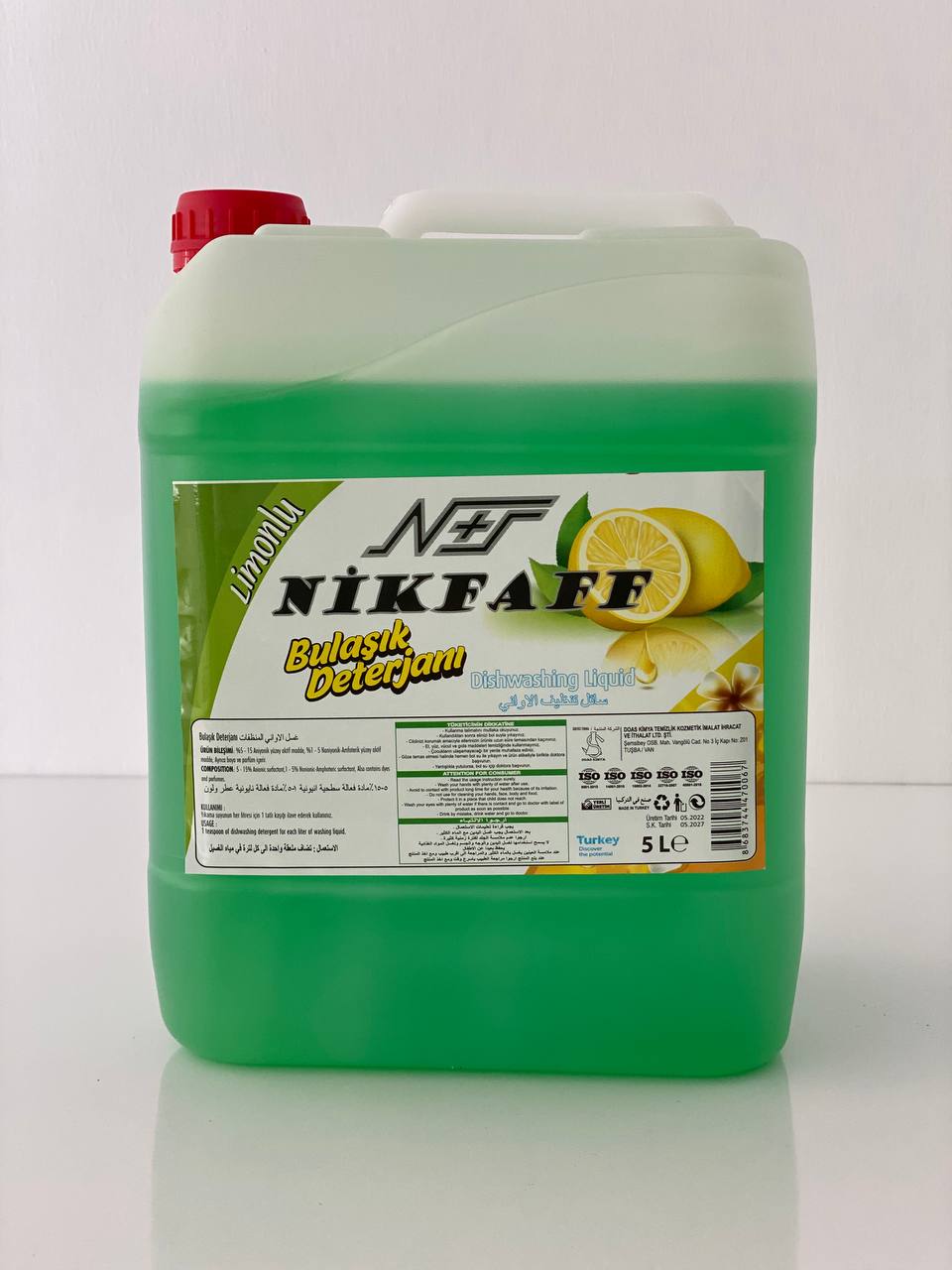 Nikfaff Bulaşık Deterjanı Limon 5 LT